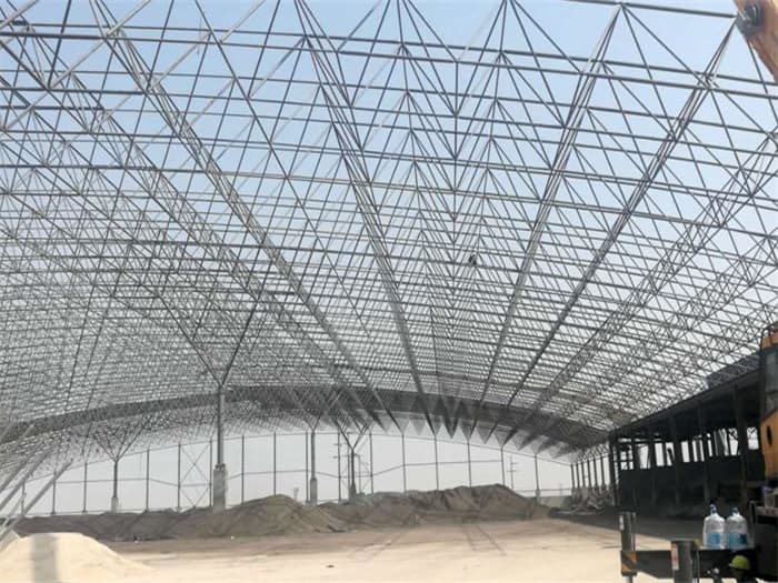 天水钢厂料仓网架工程